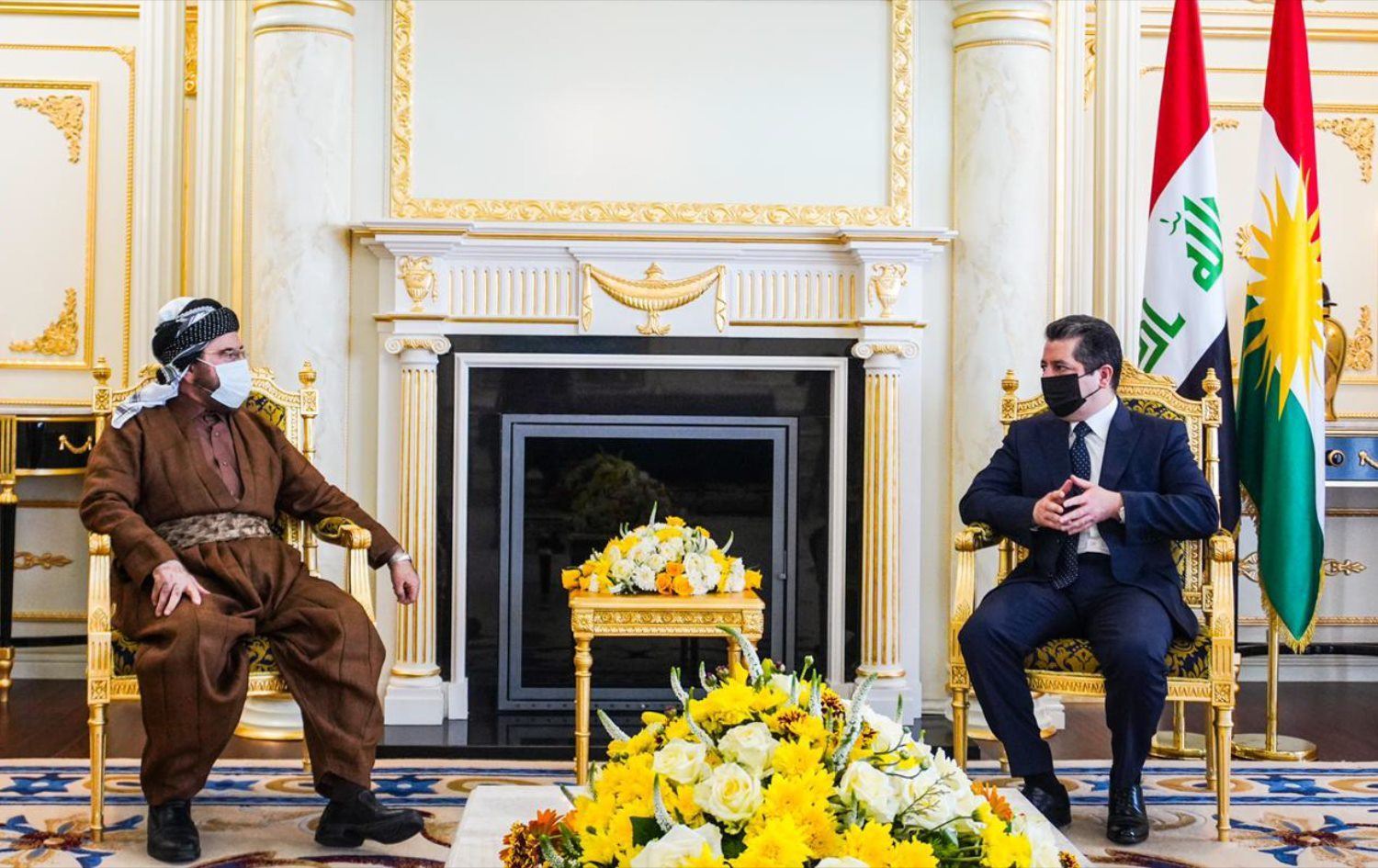 Mesrûr Barzanî û Elî Qeredaxî civiyan