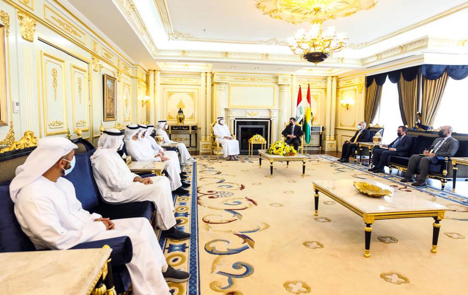 شاندێکی ئیمارات سڵاوی محەممەد بن زاید دەگەیێنێتە مەسرور بارزانی