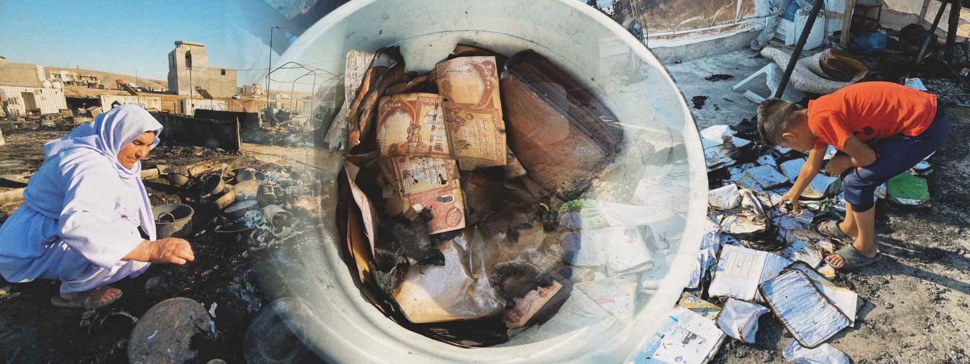 WÊNE - Şewata li kampa Şariya ziyaneke mezin li pey xwe hişt