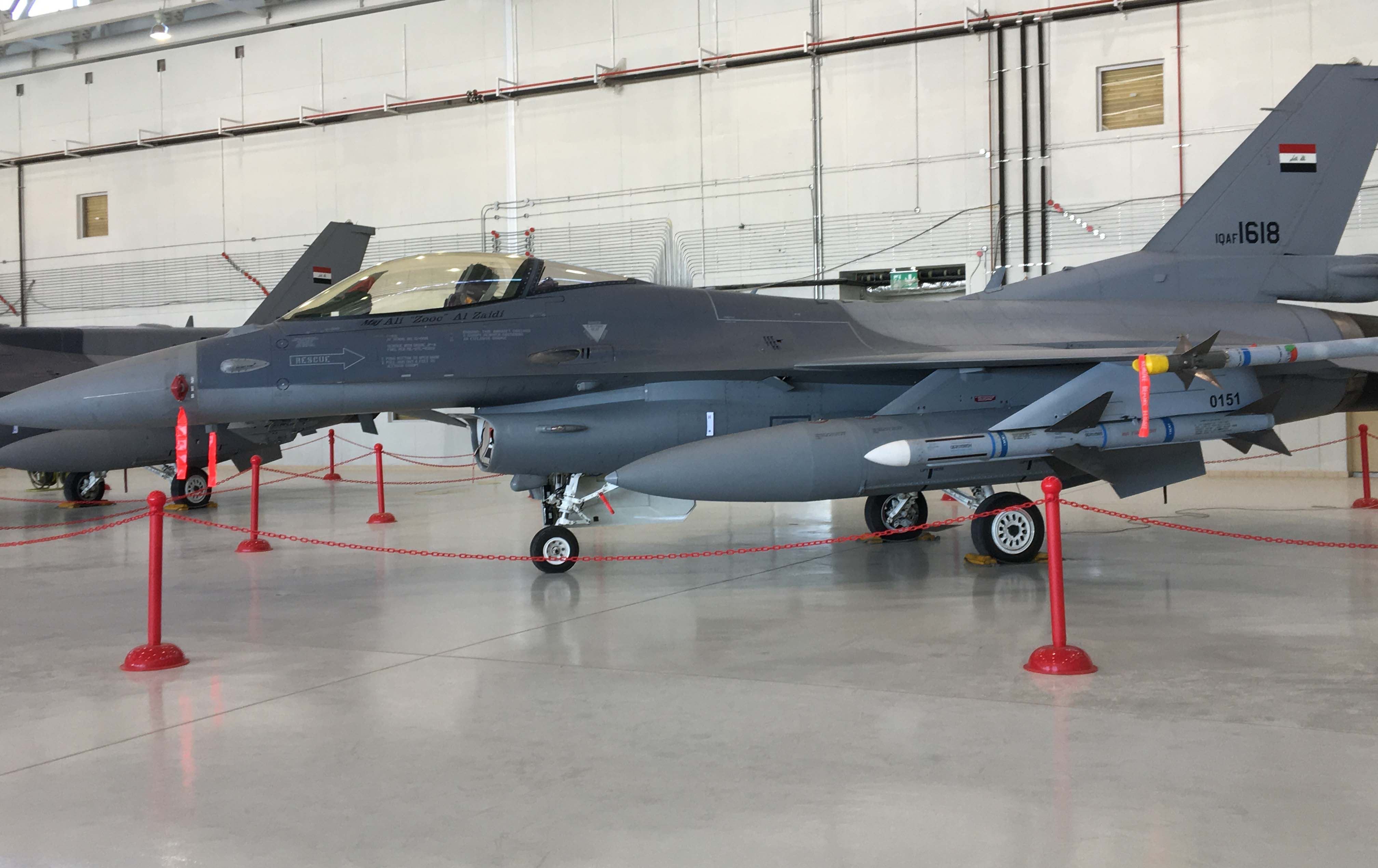 هاوپەیمانان کەرەستەی یەدەگی فڕۆکەی F16 دەدەنە عێراق