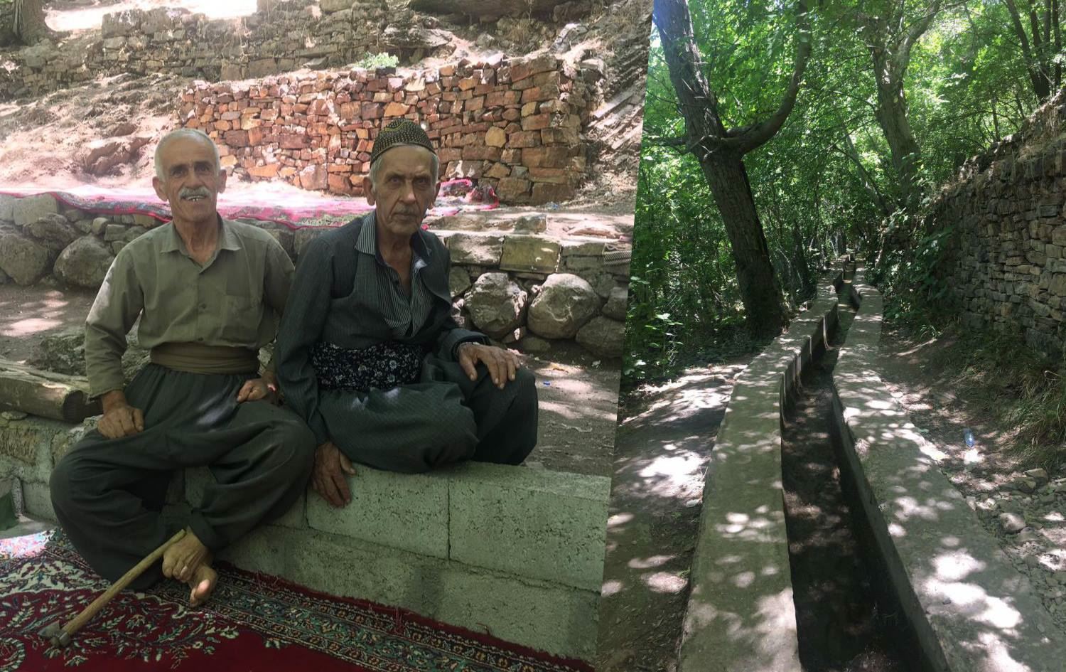 Güney ve Doğu Kürdistan sınırlarını küçük bir sulama kanalı belirliyor