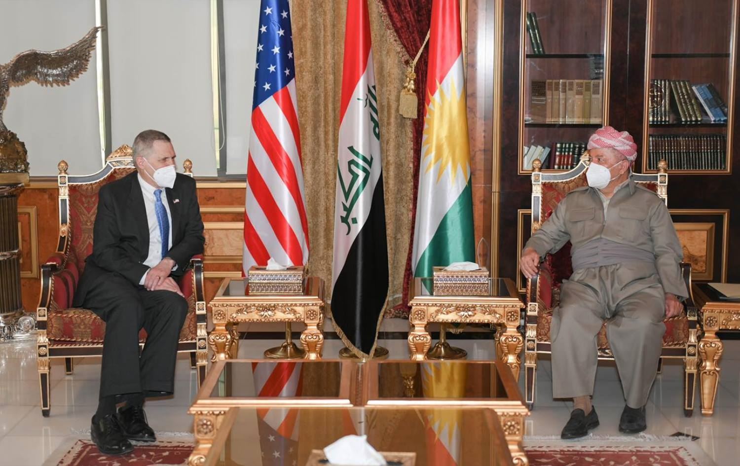 Serok Barzanî û Balyozê Amerîkayê yê li Iraqê civiyan