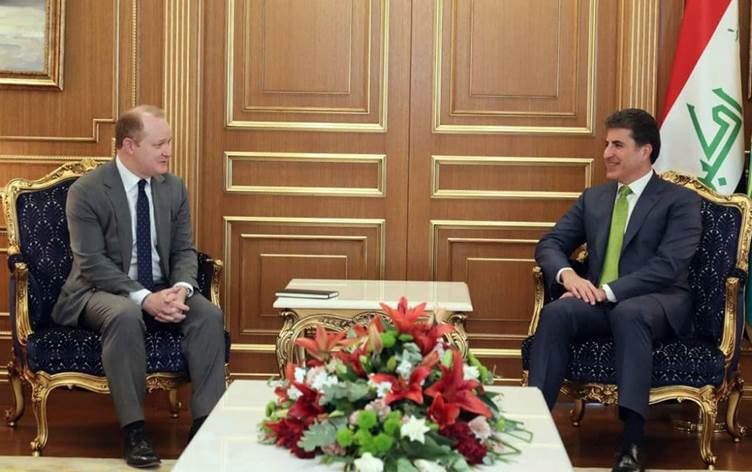 Neçirvan Barzani, ABD’nin Uluslararası Koalisyon Özel Temsilcisi Godfrey'i kabul etti
