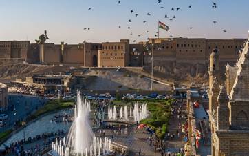 Shar Square sits at the foot of Erbil's historic citadel. File photo: Bilind T. Abdullah/Rudaw