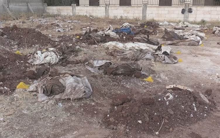 Efrin’de ortaya çıkarılan bir toplu mezar mı?