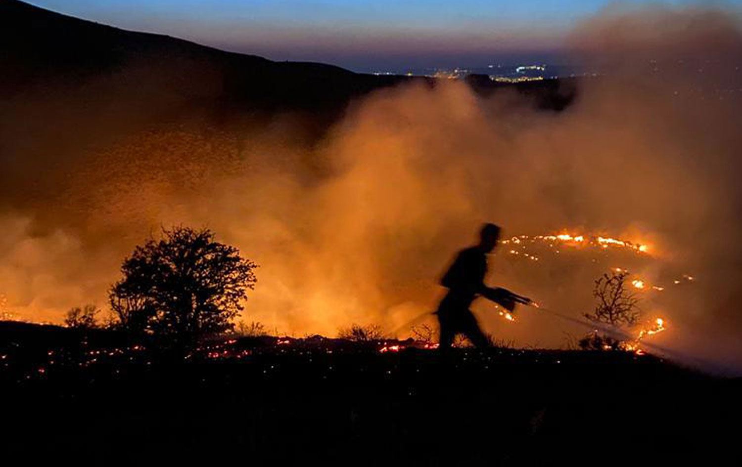 Elazığ'da yangın: 150 dönüm mera alanı zarar gördü