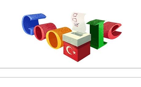 Google'dan Türkiye cumhurbaşkanı seçimi için logo