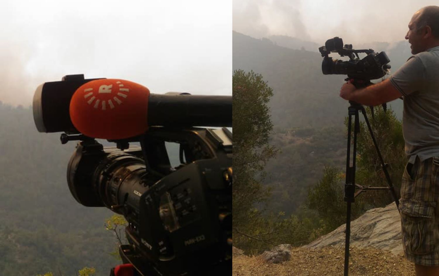Rûdaw TV kameramanı Esat Aydın yangın takibi sırasında yaralandı