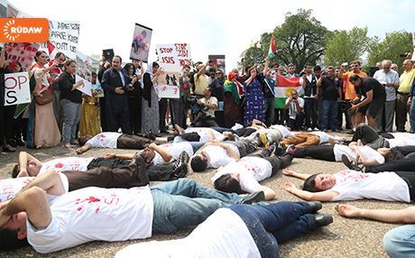 Washington’da Êzidi Kürtler için destek eylemi