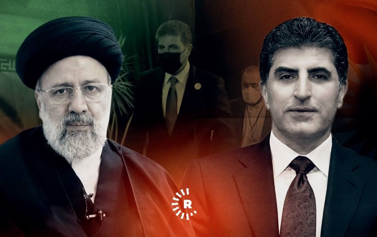 Serokkomarê Îranê Îbrahîm Reîsî û Serokê Herêma Kurdistanê Nêçîrvan Barzanî