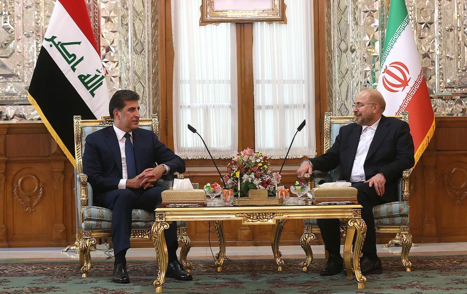 Nêçîrvan Barzanî û Serokê Parlamentoya Îranê civiyan