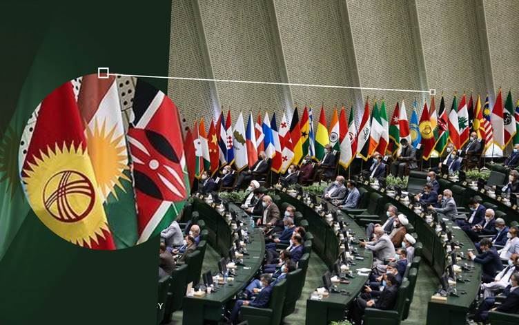 'Ala Kurdistanê li Parlamentoya Îranê jî hatibû danîn'