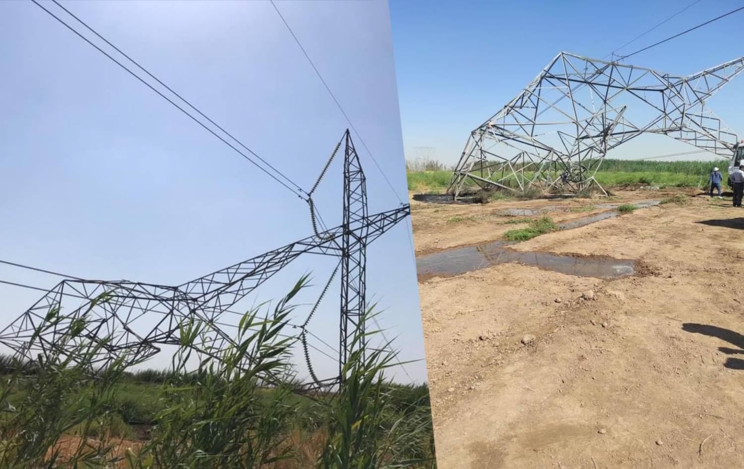 Li Kerkûkê 7 tawerên elektrîkê hatin teqandin