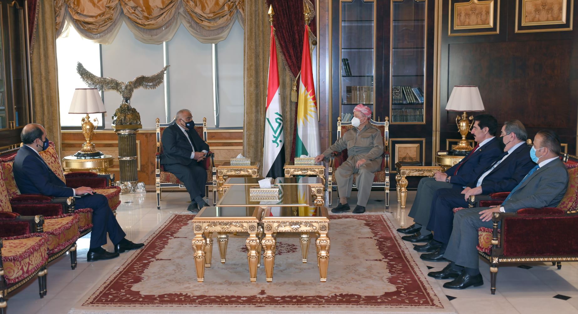 سەرۆک بارزانی و عادل عەبدولمەهدی بارودۆخی عێراق و ناوچەکە تاوتوێ دەکەن