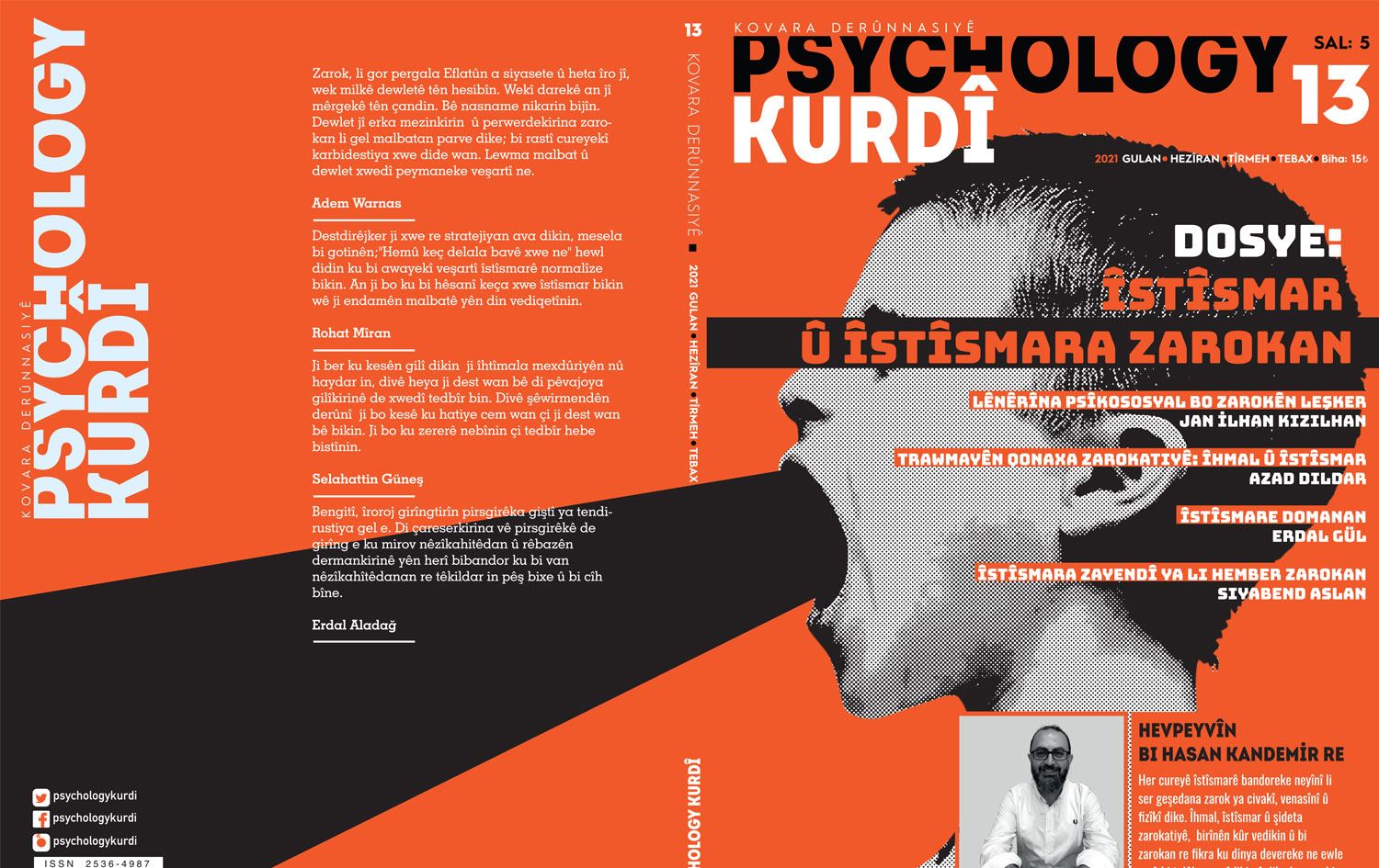 Kürtçe psikoloji dergisi Psychology Kurdî yeni sayısıyla okurlarının karşısında