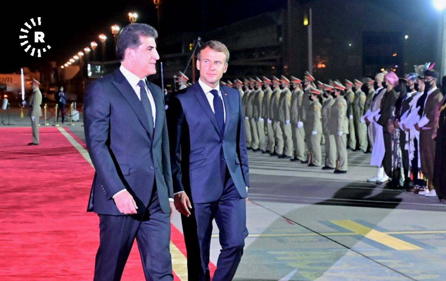 Fransa Cumhurbaşkanı Macron Erbil’e geldi