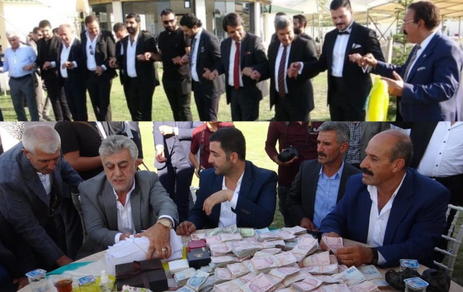 Van'daki aşiret düğününde geline kilolarca altın damada 3.4 milyon TL takıldı