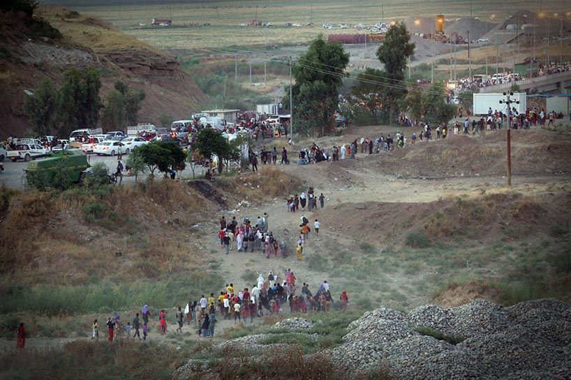 Kürtler zorunlu göç yollarında..