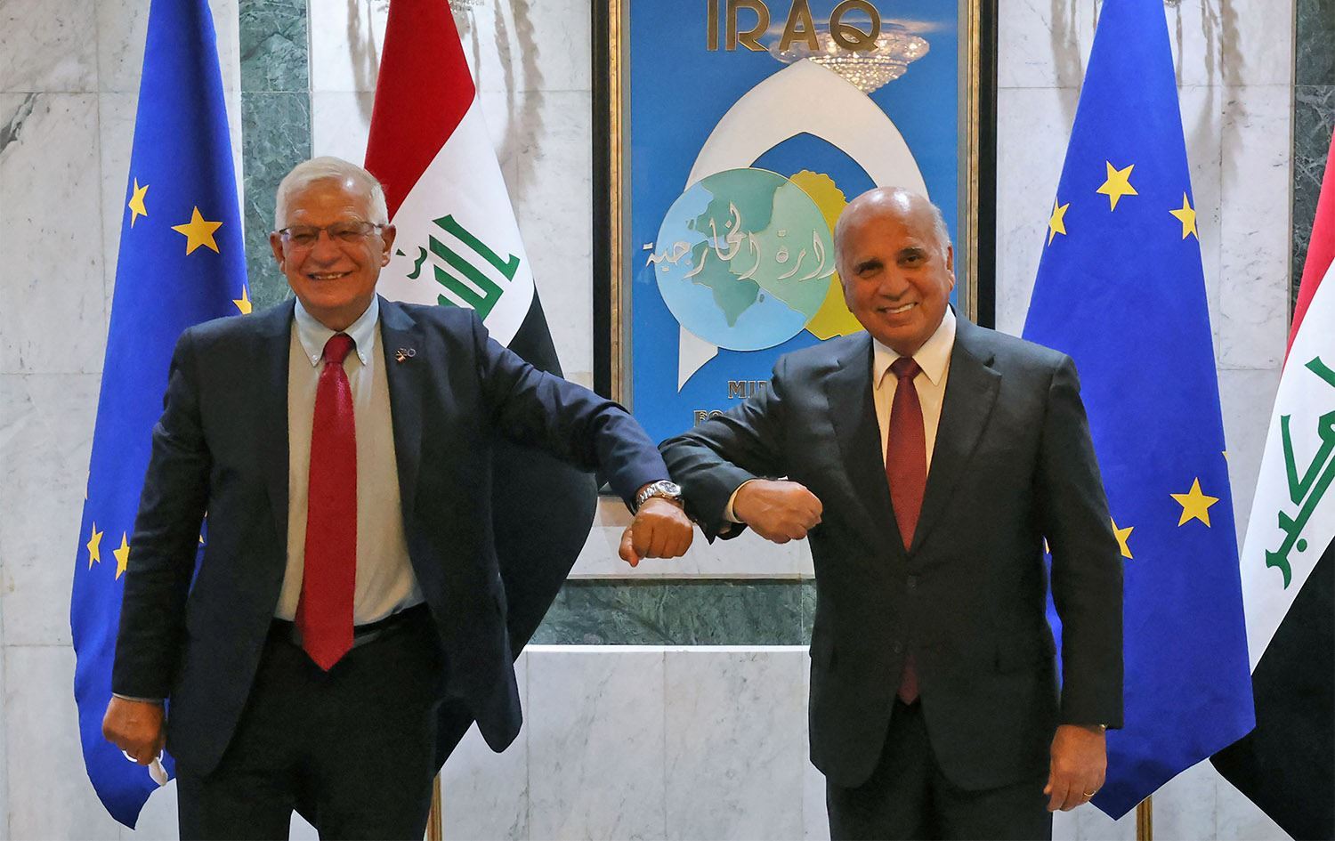 IRAK - AB Yüksek Temsilcisi Borrell Irak Dışişleri Bakanı Hüseyin ile görüştü