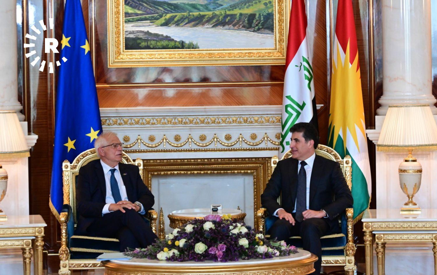 Nêçîrvan Barzanî û Berpirsê Siyaseta Derve ya Ewropayê Borell civiyan