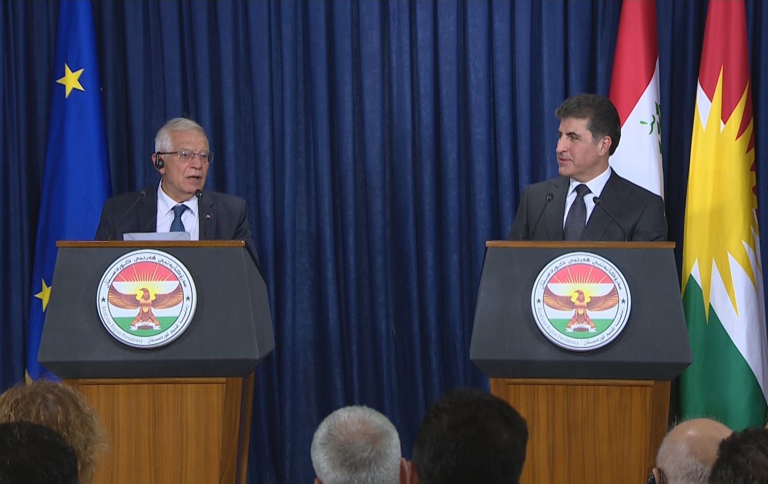 EU foreign policy chief discusses press freedoms with President Barzani