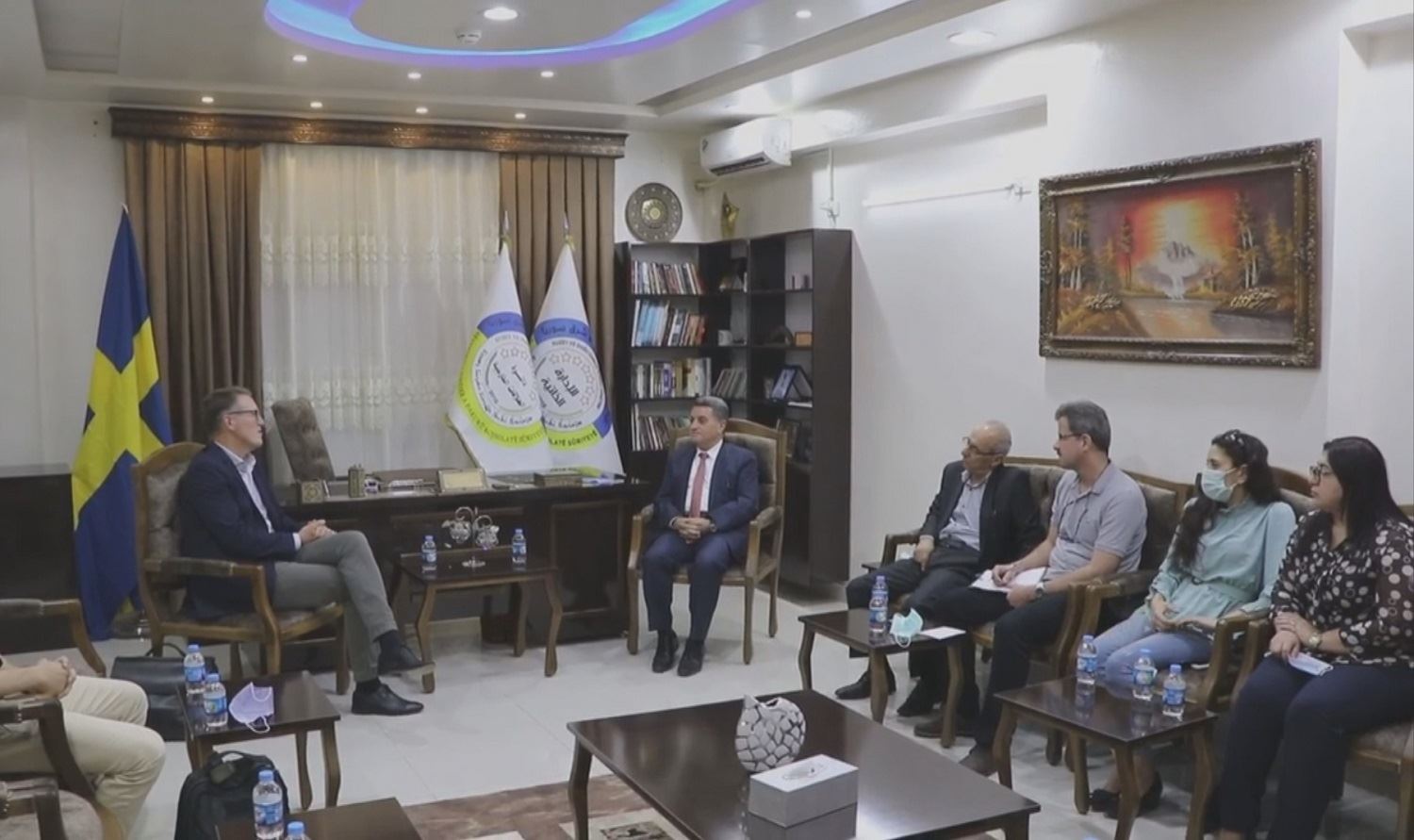 Şandeke Wezareta Derve ya Swêdê serdana Rojavayê Kurdistanê kir