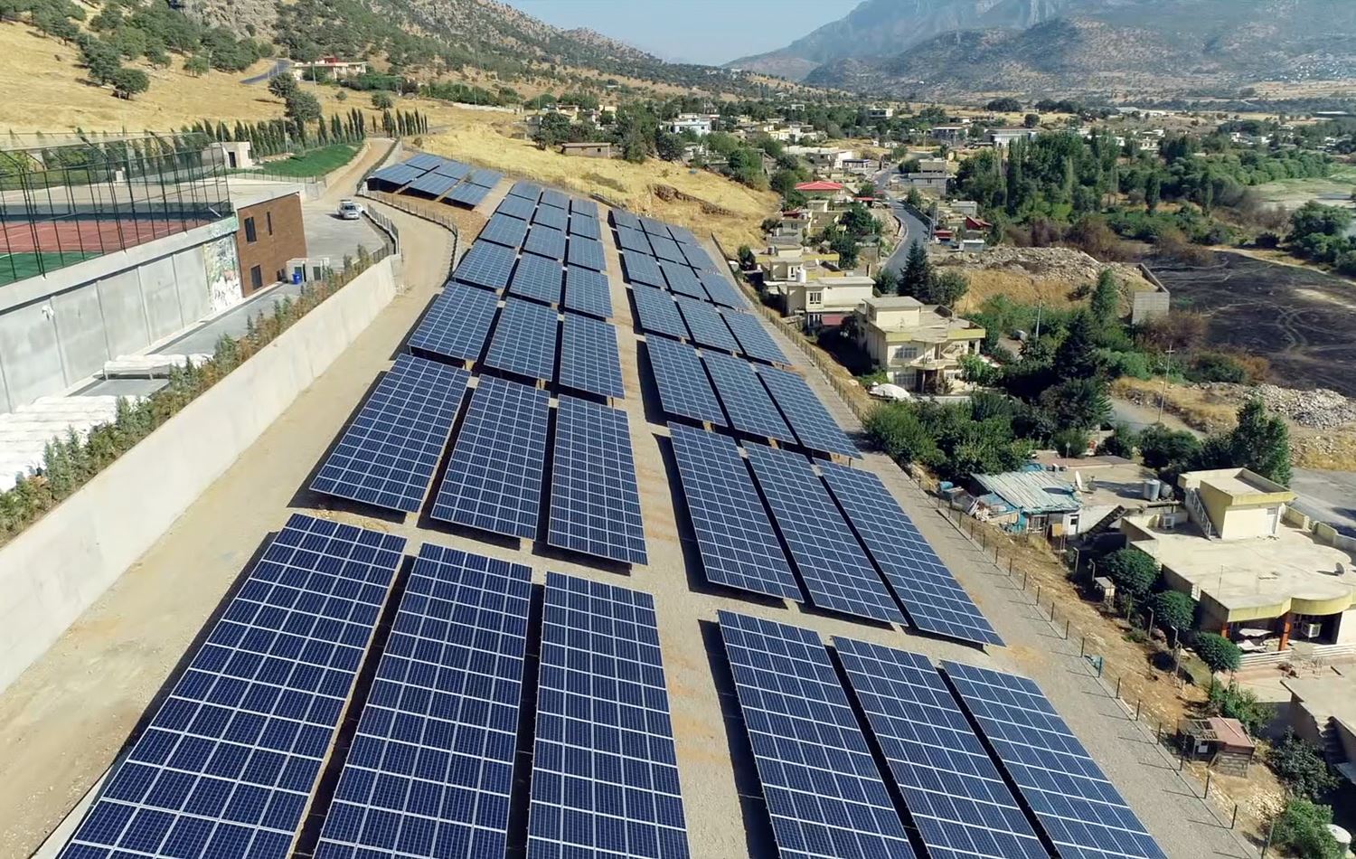 Solar pilot project powers Erbil’s Mergasor village