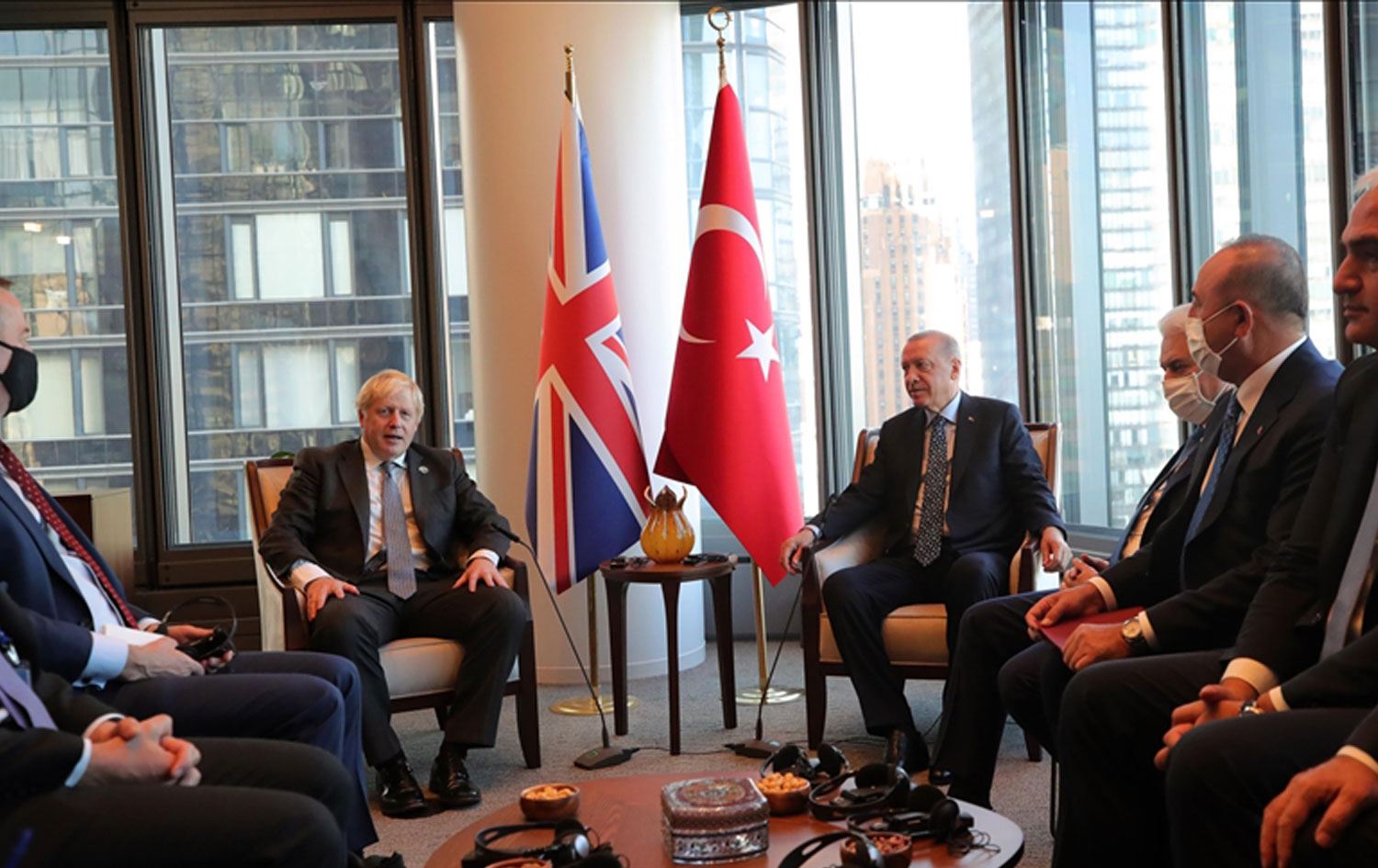 Erdoğan, New York'ta İngiltere Başbakanı Johnson ile görüştü
