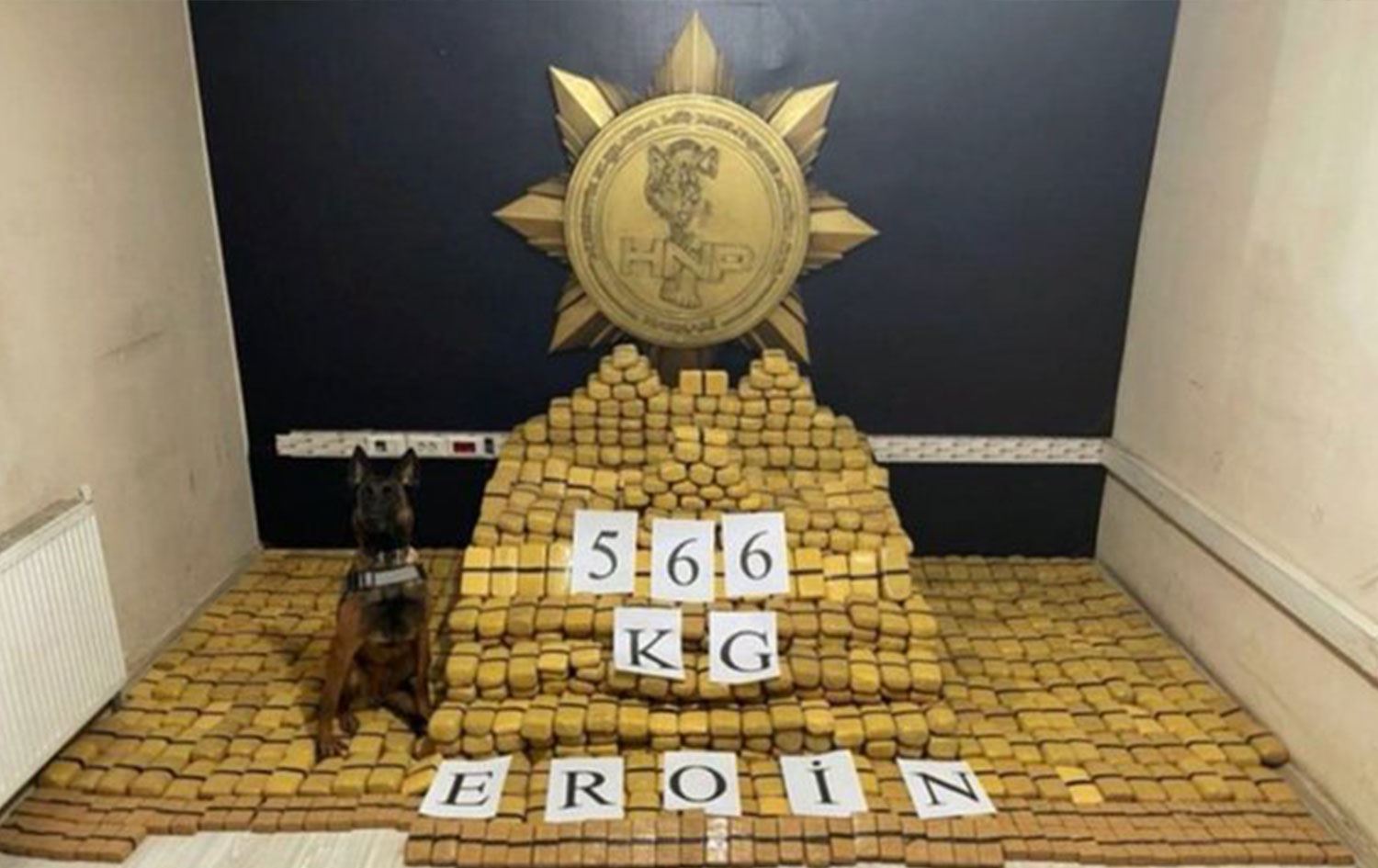 Li Geverê 566 kîlo Heroîn hat girtin