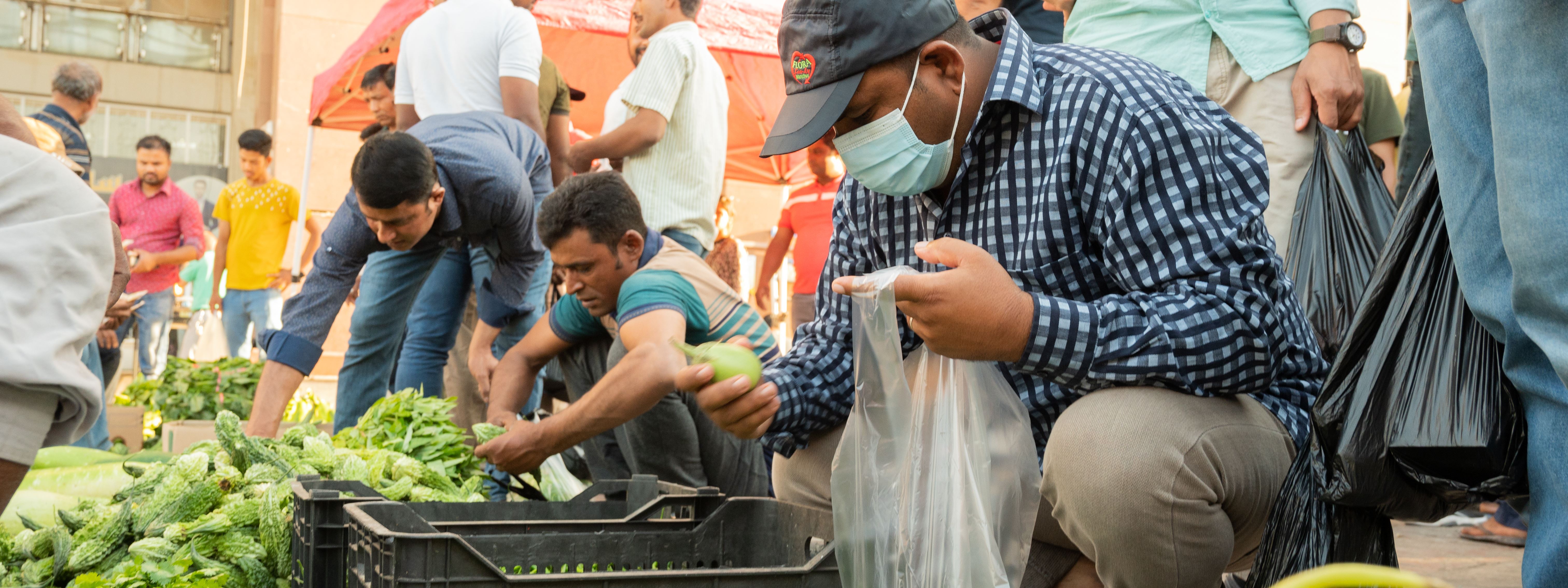 Bangladeshi workers’ market in Erbil bustles with customers