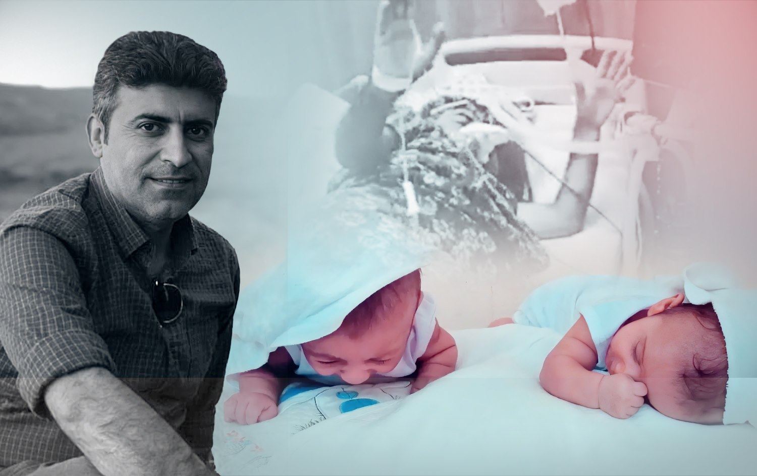 VİDEO - Koronadan ölen babanın yeni doğan ikizleri ile son vedası yürek sızlattı