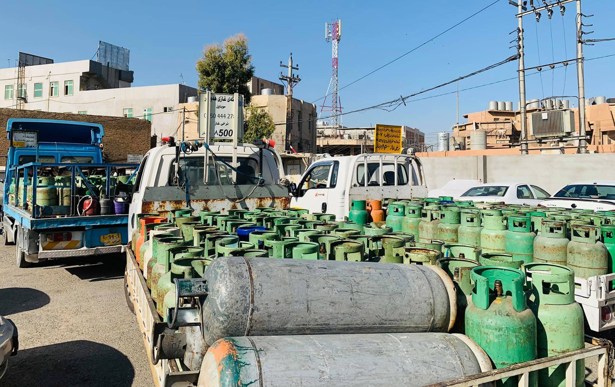 قایمقامیەتی هەولێر: دەست بە دابەشکردنی غازی ماڵان دەکرێت