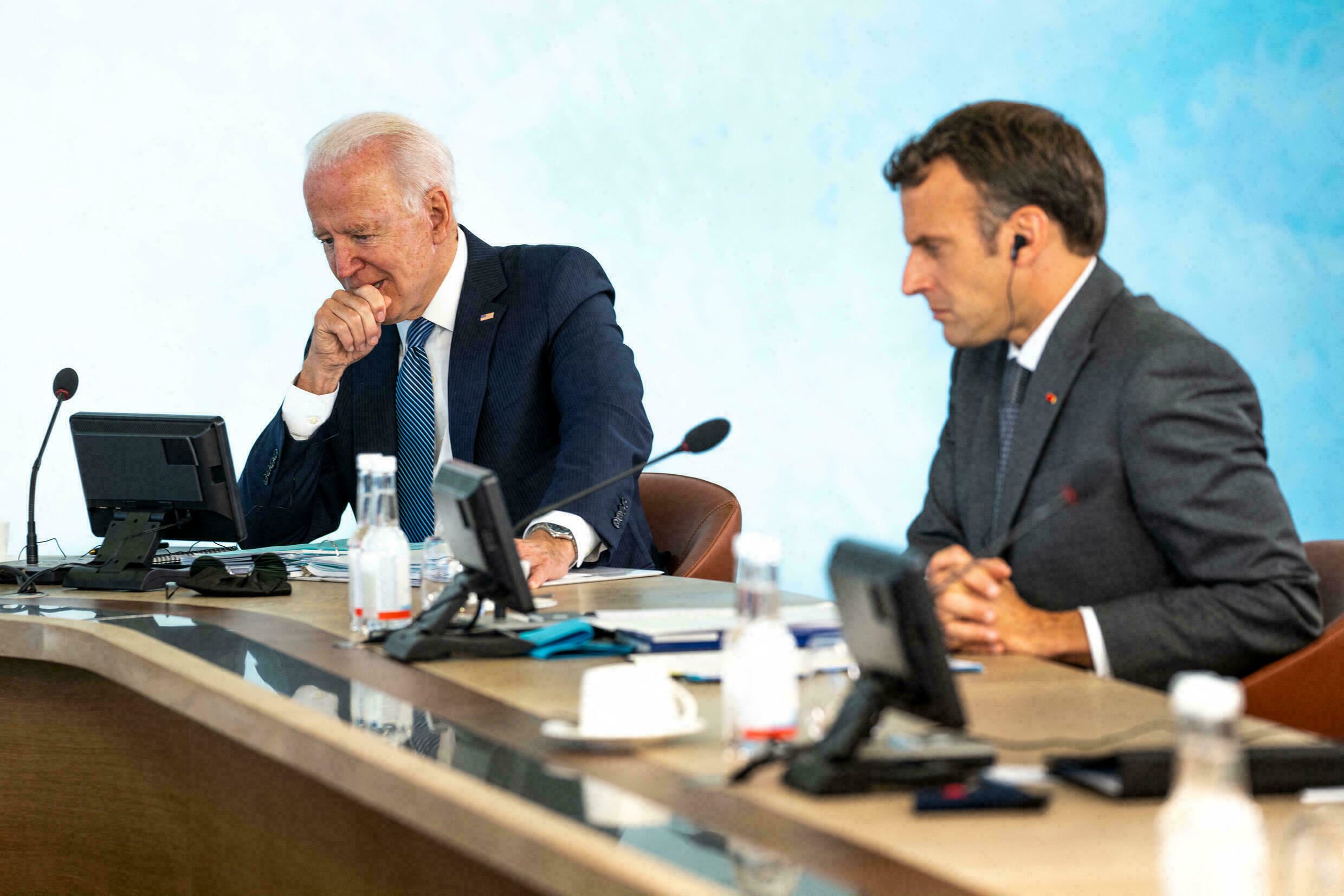 Joe Biden, Fransa Cumhurbaşkanı Macron ile görüştü