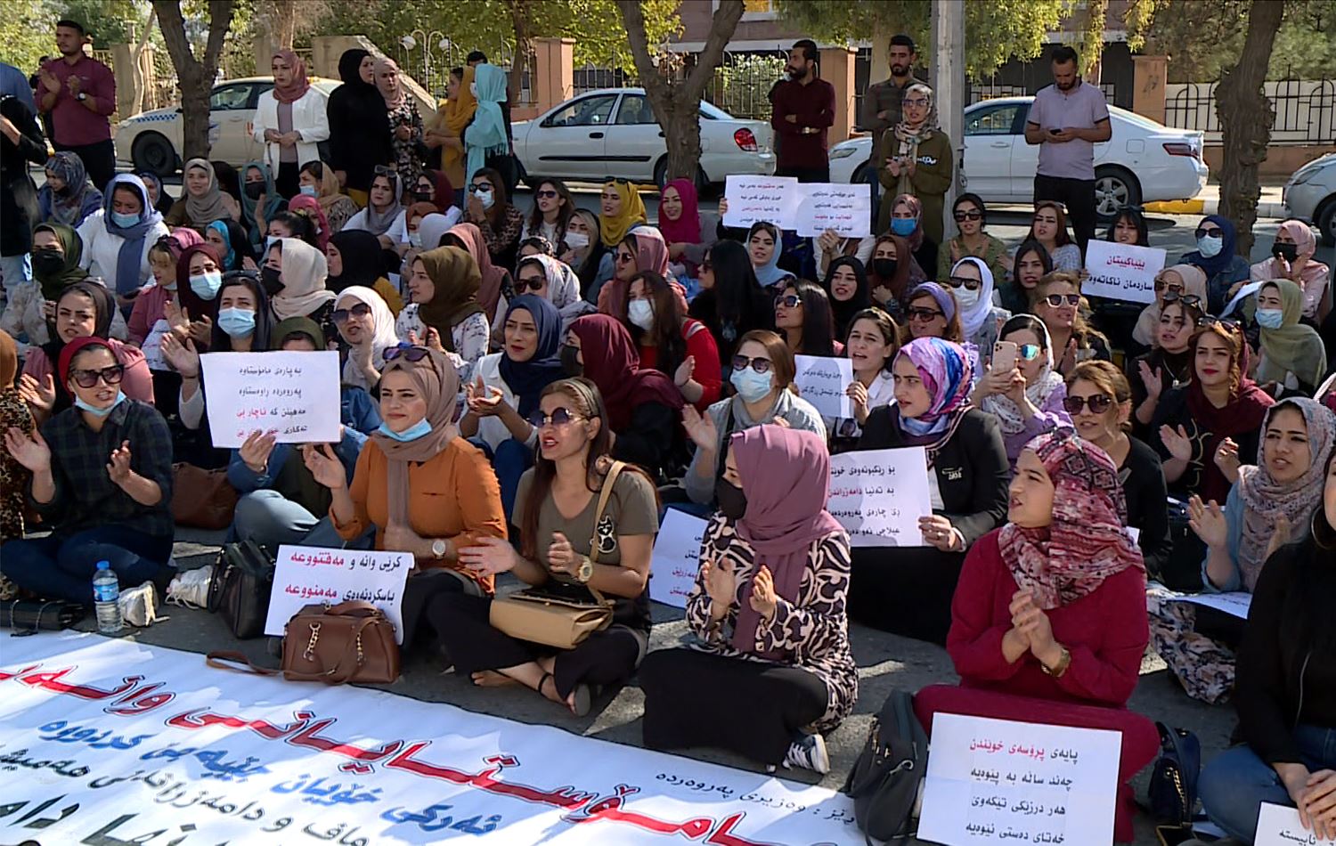 Striking teachers demand government action