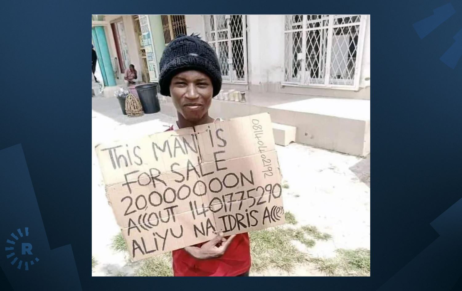 پۆلیسی نایجیریا کەسێکی دەستگیرکرد، کە دەیویست خۆی بفرۆشێت