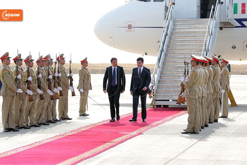 İtalya Başbakanı Matteo Renzi'nin Erbil ziyareti