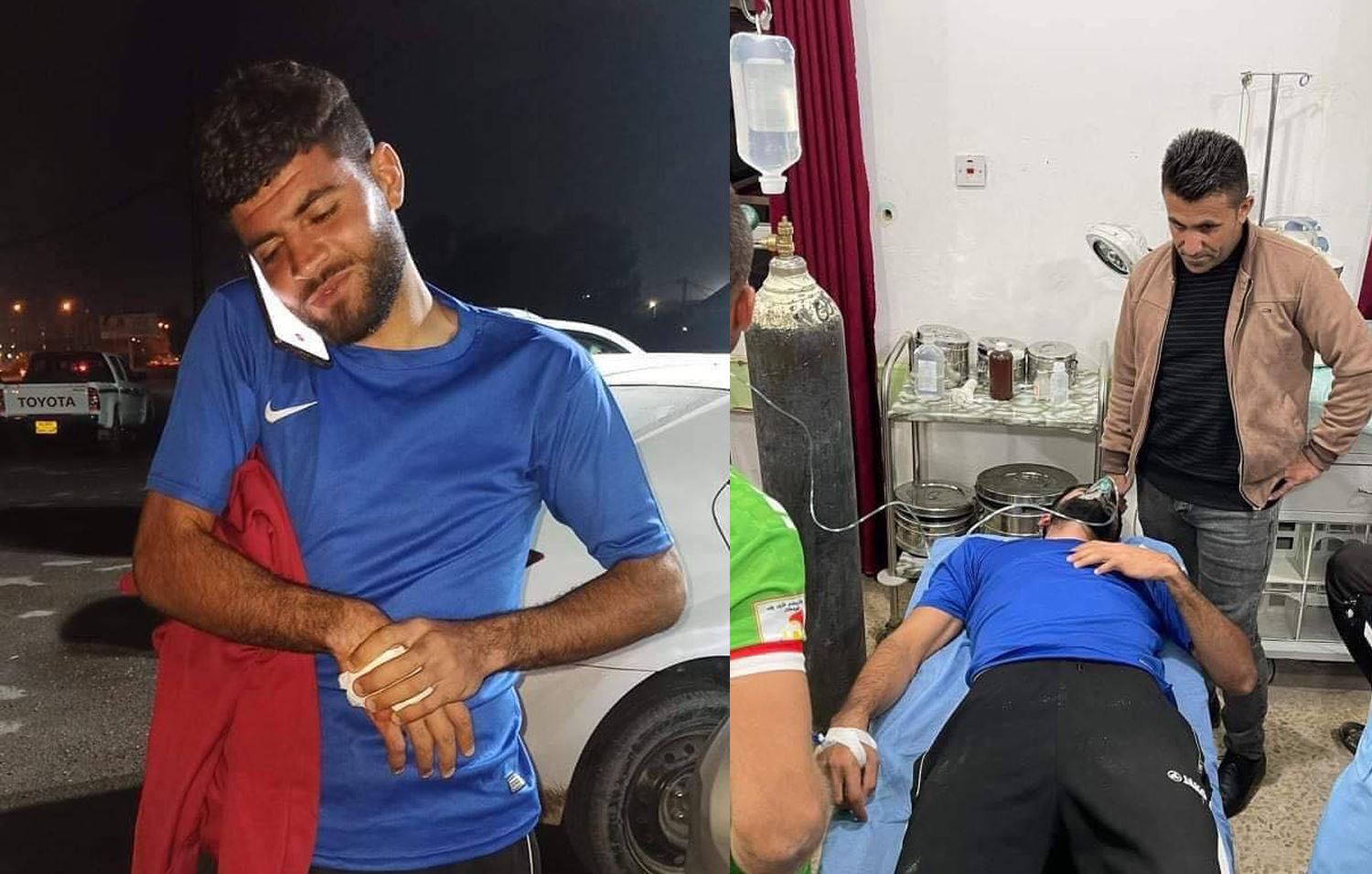 لە یاری نێوان خانەقین و رزگاری هێرشکرایە سەر یانەی رزگاری و یاریزانێک لەهۆش خۆی چوو