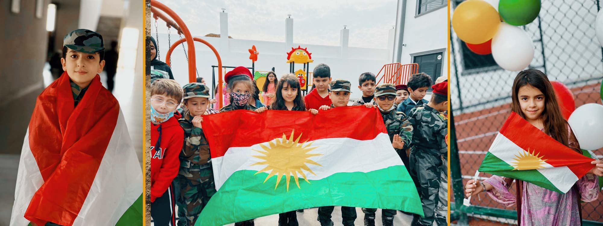 منداڵان لە رۆژی ئاڵای کوردستان جلوبەرگی کوردی دەپۆشن