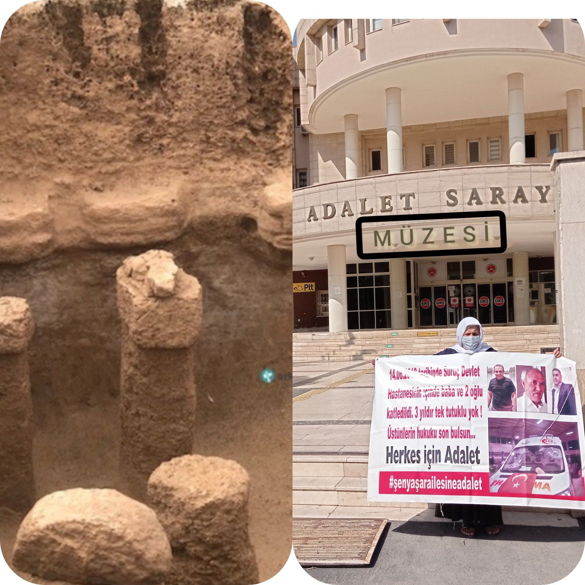 Şenyaşar ailesi: Urfa'ya gelen turistler artık Urfa Adliyesi’ni de ziyaret ediyor