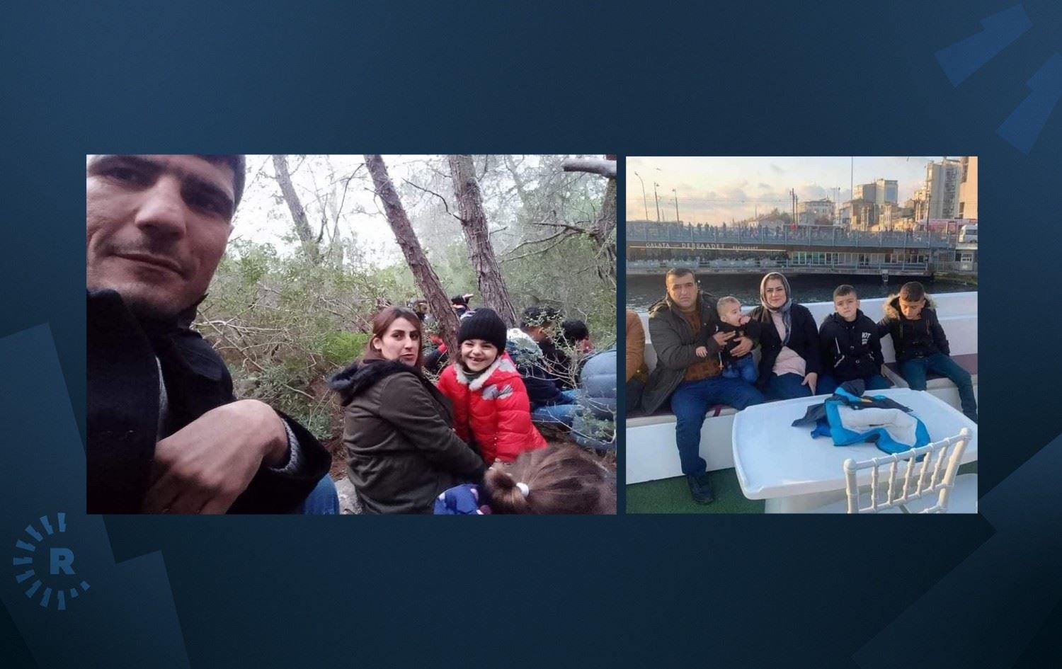 دوو خێزانی 9 کەسیی دانیشتووی کۆیە لەنێو بەلەمە ژێرئاوکەوتووەکەی یۆناندان