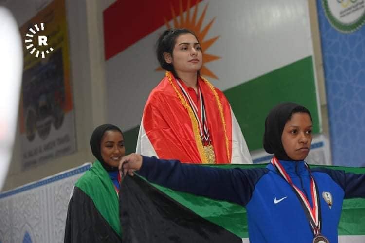 Kürt halterci kızlar Arap Ülkeleri Halter Şampiyonasına damga vurdu