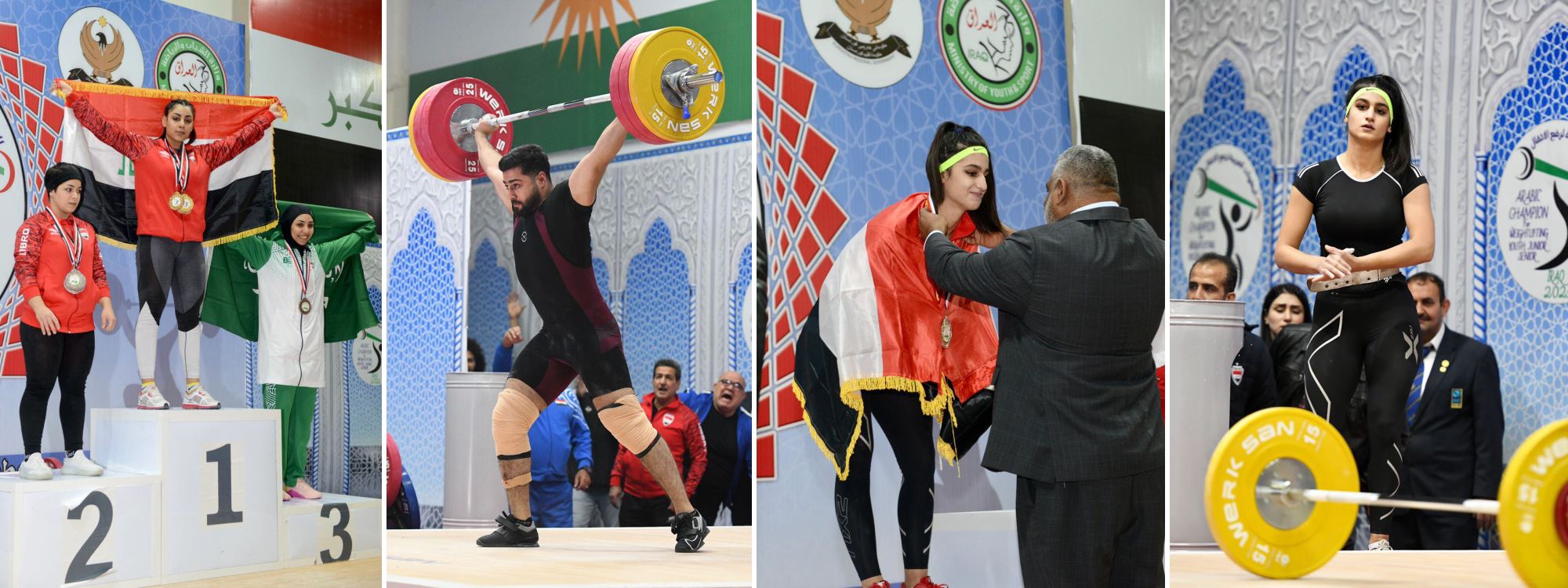 ئیسرا و حەسونە باشترینی پاڵەوانێتیی بەرزکردنەوەی قورسایی عەرەب بوون