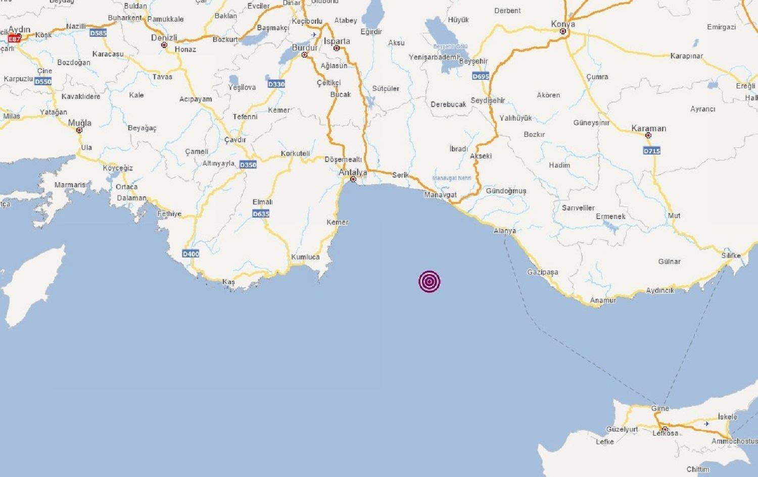 Li Deryaya Spî erdhej çêbû