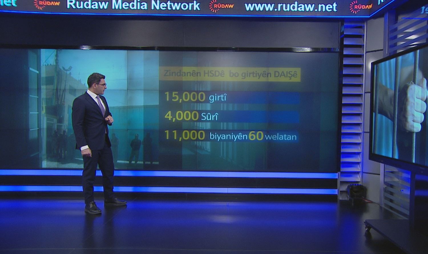 Videowall - Zindanên girtiyên DAIŞê li Rojava