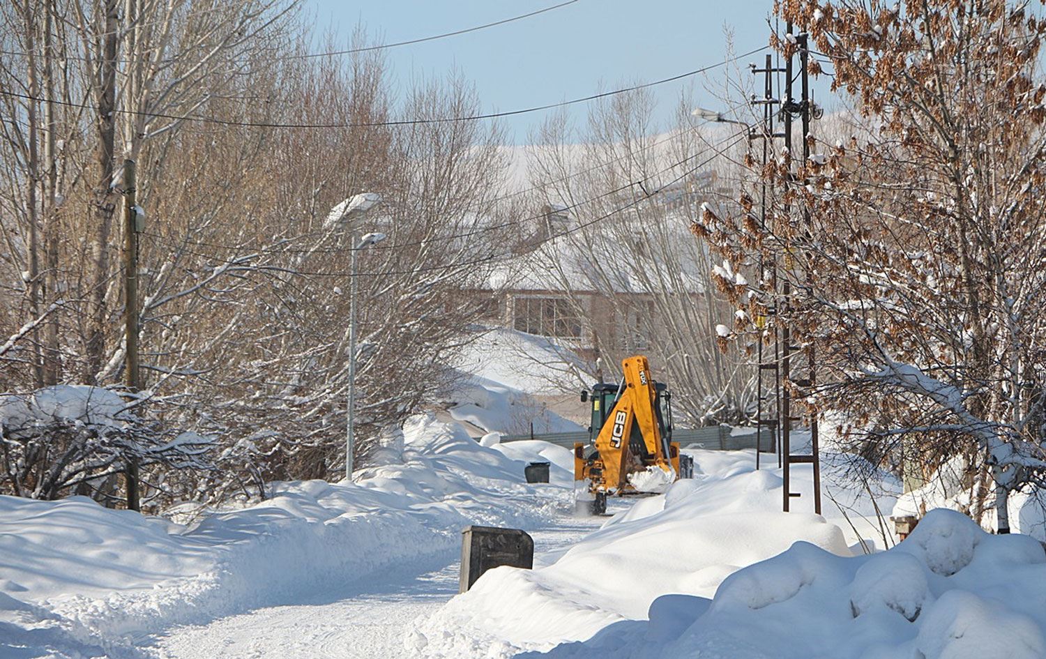 Bingöl'de tek katlı evler kara gömüldü