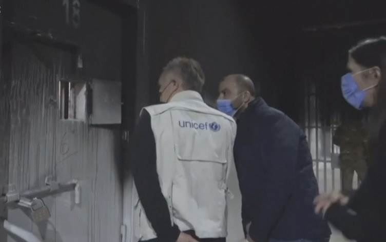 UNICEF heyeti Haseke’de aileleri IŞİD’li olan  çocukları ziyaret etti