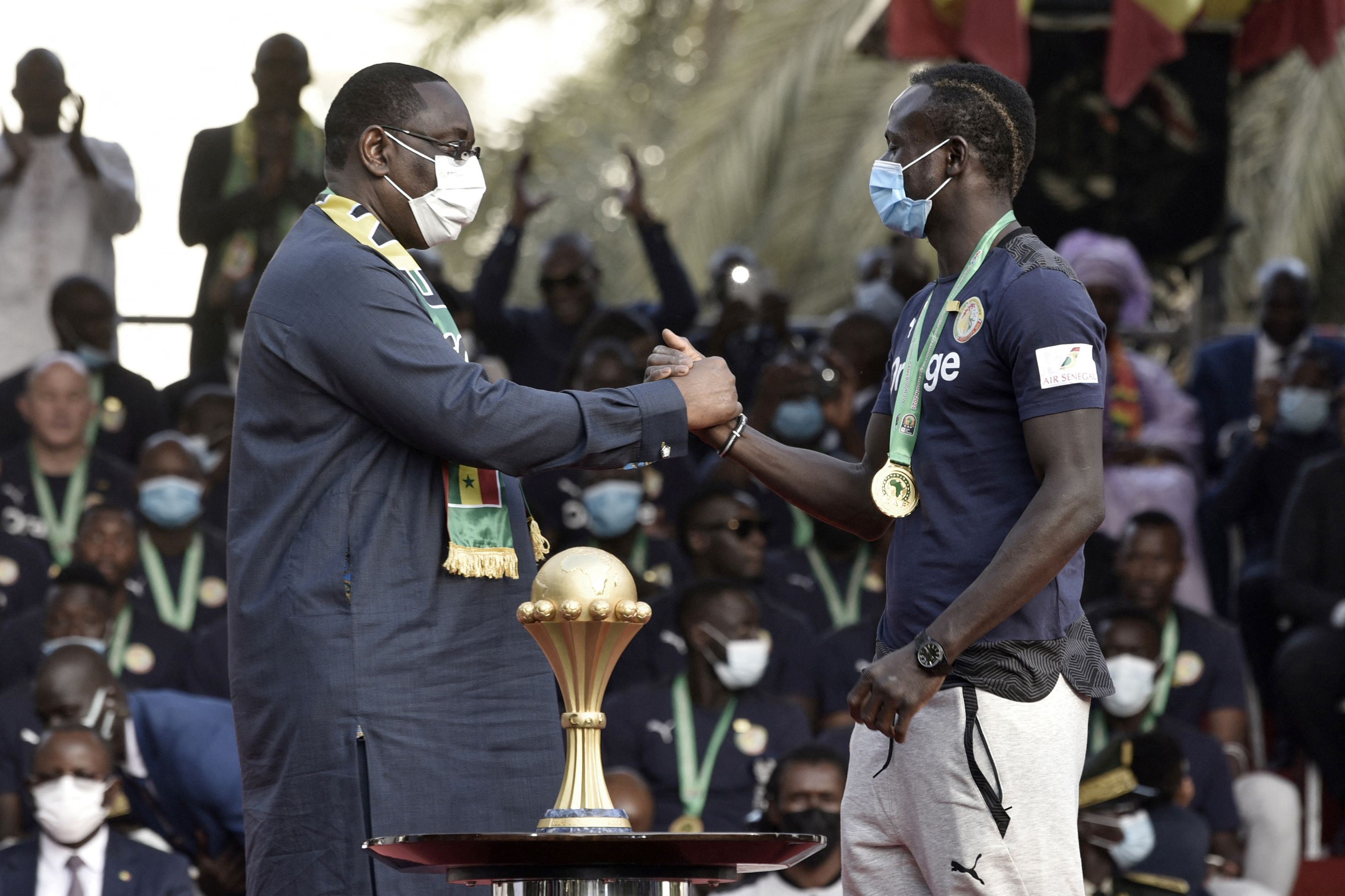 خەڵاتێکی گەورە بۆ یاریزانانی سەنیگال دوای بردنەوەی جامی ئەفریقا