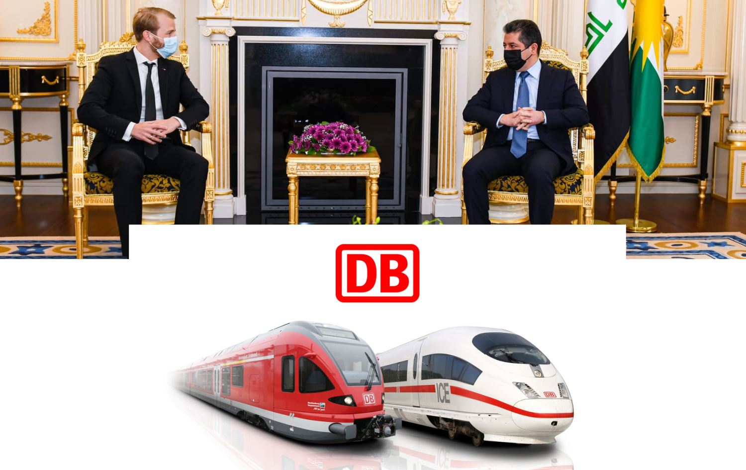 Başbakan, DB Temsilcisi ile Kürdistan Bölgesi’nde demiryolu projesini görüştü