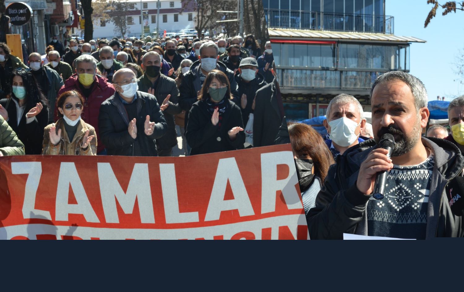 Dersim'de ‘zamlar’ protesto edildi