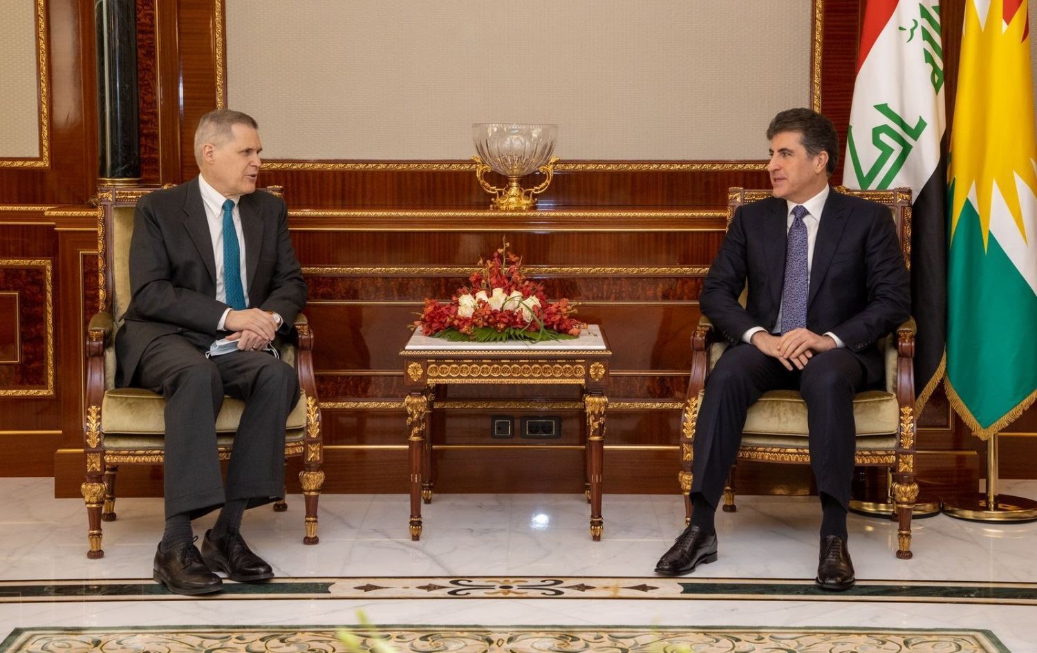 Nêçîrvan Barzanî û Balyozê Amerîkayê biryara dadgeha Iraqê gotûbêj kirin